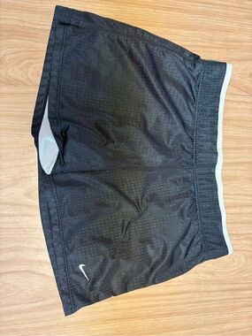 Nike White Mesh Lined Athletic Shorts with Grey Tag